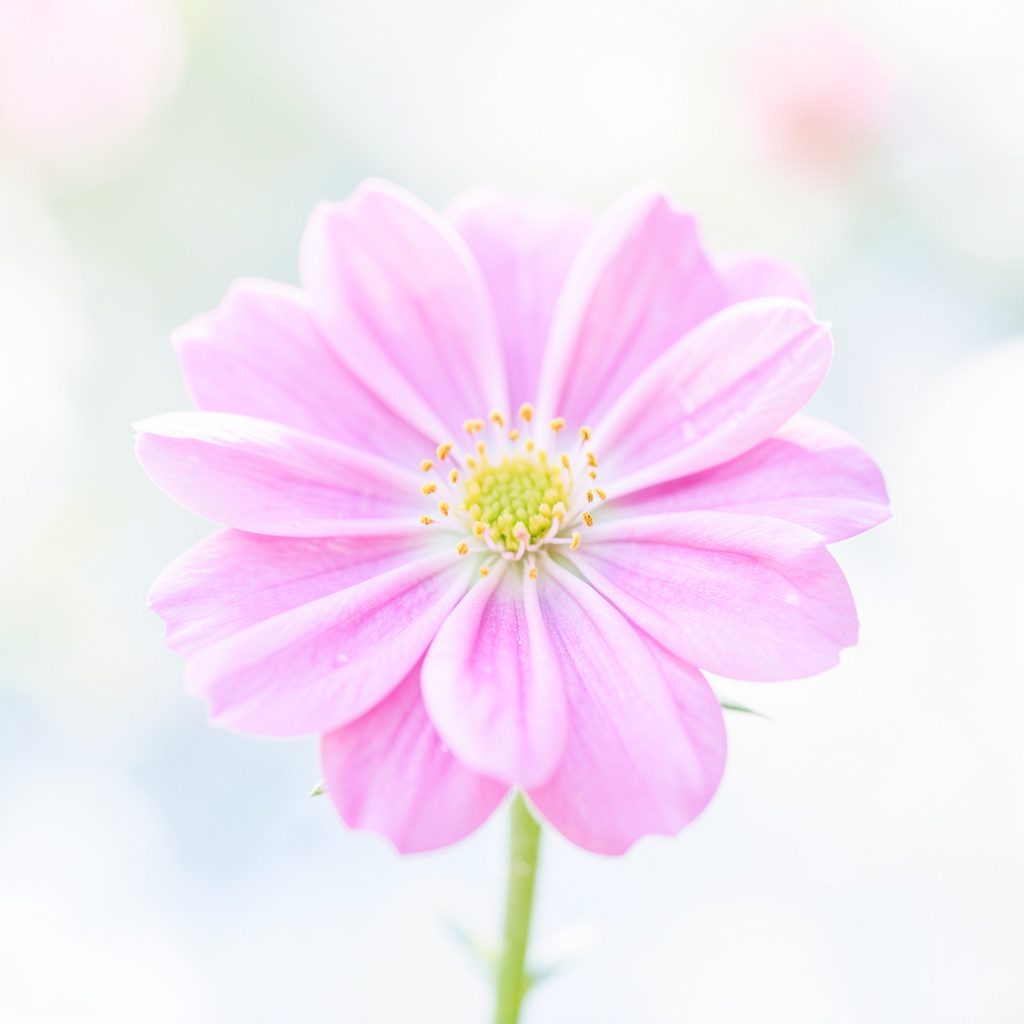 Detalle floral decorativo en tonos rosa y blanco sobre fondo neutro, con luz suave de primavera